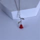 thumbnail image 4 of Collar para mujer, joyería para mujer, joyería para mujer, collar con colgante de rosa roja con gota de aceite tridimensional para mujer, joyería, collar con colgante de rosa, 4 of 4