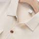 thumbnail image 4 of Blusa y camisa de manga corta con cuello vuelto para hombre, informal, de color liso, con cuello abotonado y bolsillo, blusa de poliéster para hombre, 4 of 9