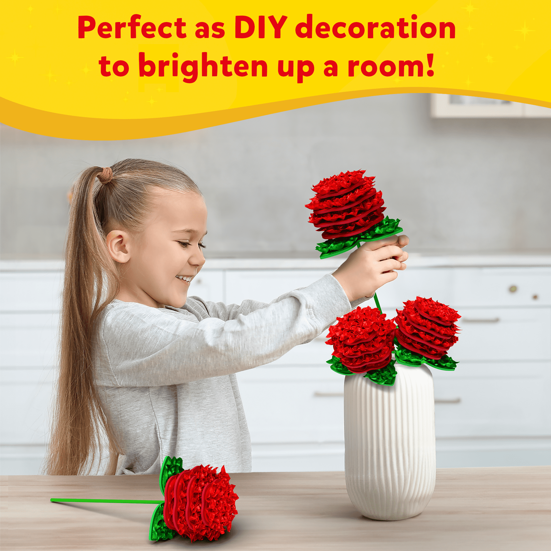 Skillmatics Poke-in Art - Rose Bouquet, Mess-Free Fun for Kids Ages 4 to 12