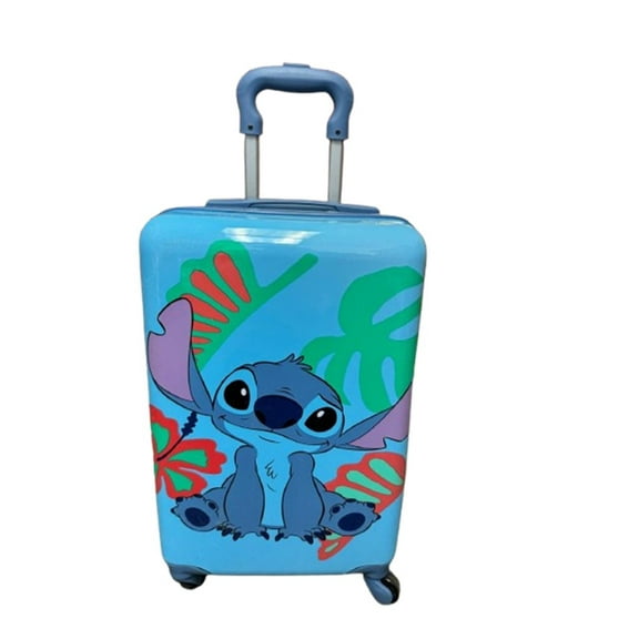 Disney Stitch 20" Hardshell Luggage - Cute & Durable Hard-side Suitcase for Travel with Spinner Wheels 20"x12"x8"
