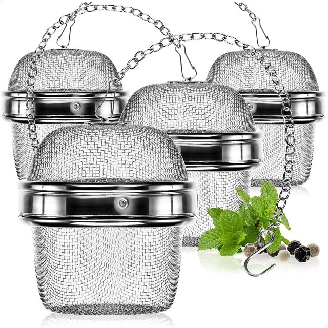 4X Stainless Steel Tea Strainer - Tea Infuser for Loose Tea and Spices - Tea Infusers - Tea Filter