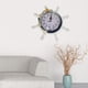 thumbnail image 3 of Reloj de pared de madera con ancla náutica, estilo mediterráneo, para decoración del hogar Azul, 3 of 9