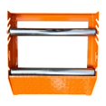 thumbnail image 2 of Rodillo para tambor de cable, soporte para tambor de carrete de cable, acero, fácil de usar, resistente, ajustable, dispensador de carrete de alambre, Naranja, 2 of 10