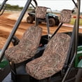 thumbnail image 2 of KUIFORTI Brown Camo UTV seat covers Easy Installation Soft Seat Cover with Headrest Covers Rhino UTV Accessories Compatible with Yamaha Rhino 700 660 450 2004-2021, 2 of 6