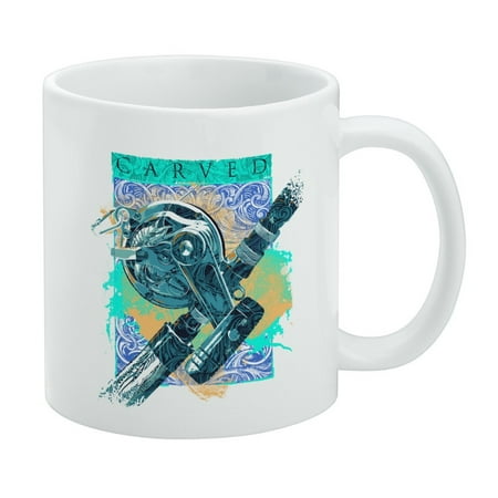 

Carved Marlin Sailfish Fishing Reel White Mug