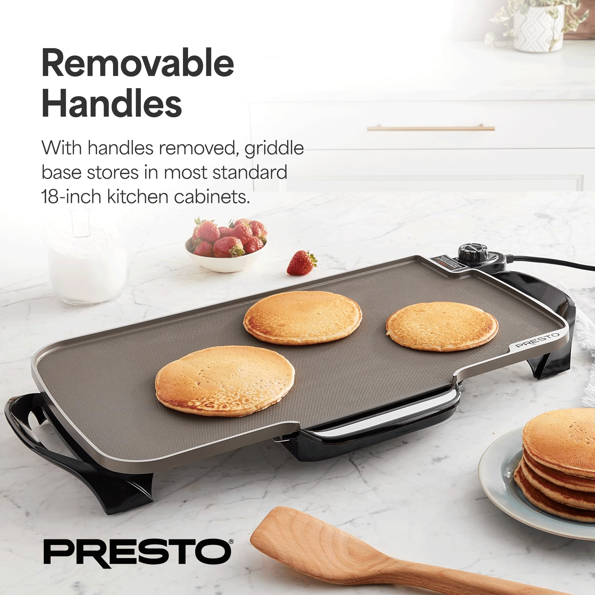 Presto 07062 Ceramic 22-inch Electric Griddle with removable