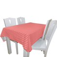 thumbnail image 3 of EREHome Pink Tablecloths Polka Dot Table Top Decoration 52x70 inches, 3 of 5