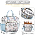thumbnail image 5 of White Princess Castle Pattern Womens Lunch Box for Work,Insulated Large Lunch Bag for Tween and Teen,Loncheras Para Mujer,Leakproof Adult Lunch Bag for Work,Beach,Travel,Picnic,Camping, 5 of 7