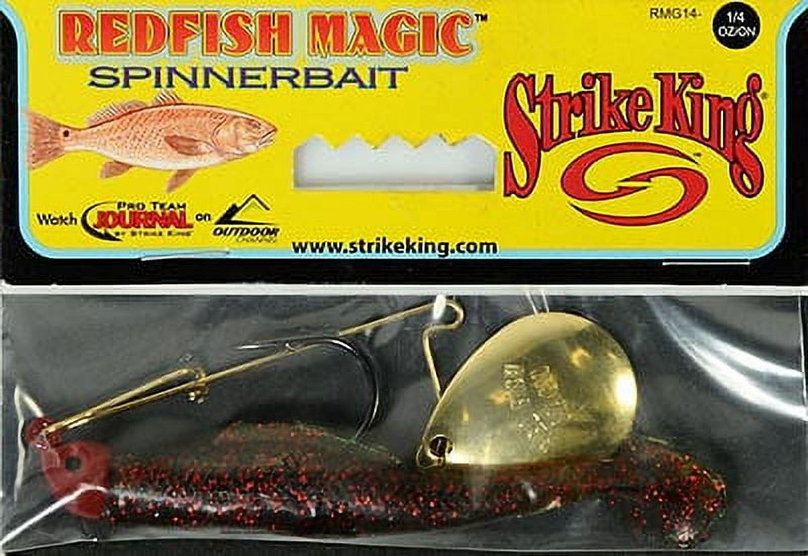 (2 pack) Strike King Redfish Magic 1/4 oz Spinnerbait Lure Red Avocado