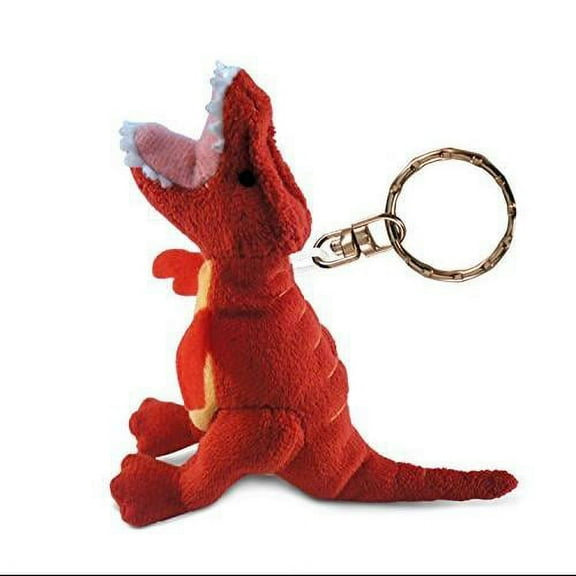 Puzzled T-Rex Plush Keychain Stuffed Dinosaur Toy - 4 inches