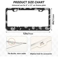 thumbnail image 2 of GZHJMY Paisley Ethnic Pattern License Plate Frames for Women Men 2 pcs Personalized Car License Plate Holder with Screw Caps, Elliptical Hole Decorative, 2 of 6