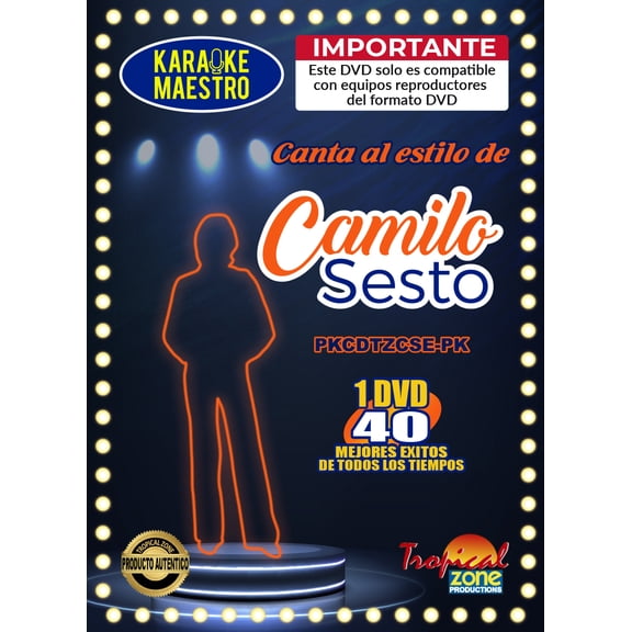 Karaoke Camilo Sesto DVD 40 Best Songs Ever