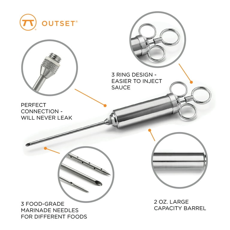  Pop Up Timer(6 pcs) Plastic Seasoning Injector (2-oz)/Flavor  Injector with Stainless Steel 304 Needle and PP Free of BPA Keep Flavor  Food Cooking Safety and Healthy (2) : Home & Kitchen