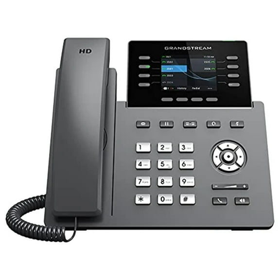 Grandstream GRP2624 IP Phone - Corded - Corded - Wi-Fi, Bluetooth - Wall Mountable, Desktop