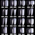 thumbnail image 5 of 500PCS Pre Shaped False Nails Tips, 10 Sizes Lady French Style Acrylic Artificial Tip Manicure for Nail Tips Art Salons and Home DIY, 5 of 8