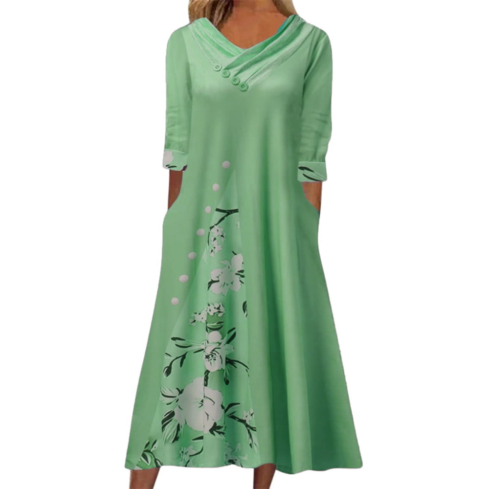 Abcnature Womens Maxi Dress Savings Clearance Deals, Women Printing