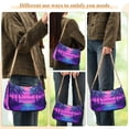 thumbnail image 4 of FORMRS Womens Shoulder Bag with Chain Strap Clutch Purse Cute Tote Handbag, Purple Digital Art, 4 of 7
