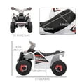 thumbnail image 3 of Aosom 6V Kids ATV Quad, Battery Powered Electric Vehicle for Kids, White, 3 of 10
