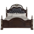thumbnail image 3 of New Classic Maximus 4-PC Wood Queen Bedroom Set with Chest in Madeira Brown, 3 of 18