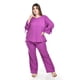 thumbnail image 1 of Set de lino con botones decorativos Roman Fashion /Tallas Extras, 0230 (Morado) violeta 42, 1 of 6