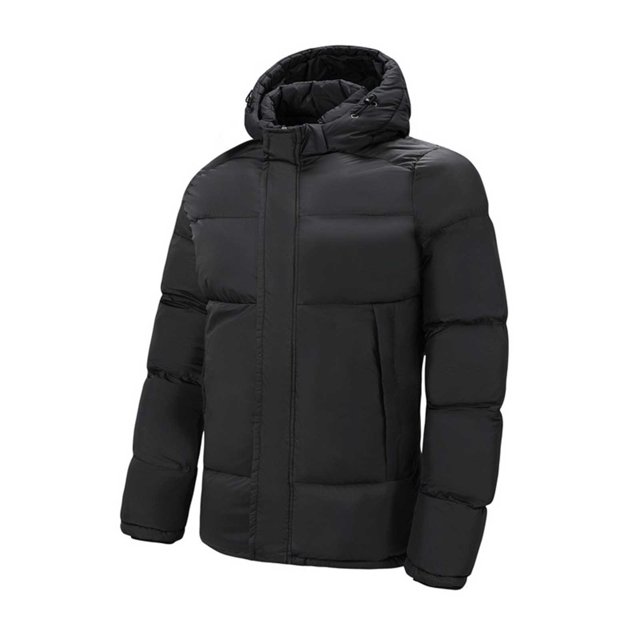 Puntoco Chaqueta De Invierno Gruesa E Informal De Algodón Resistente Al Viento Y Cálida Para Hombre, Con Bolsillo Con Cremallera Y Cordón, Chaqueta Con Capucha De Manga Larga