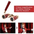 thumbnail image 2 of 3X25 Opera Glasses Binoculars, Lightweight and Compact Mini Portable Optical Glass Telescope with Built-in Foldable Handle for Adults and Children in, 2 of 5
