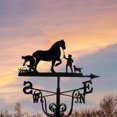 thumbnail image 2 of enqiretly Weather Vane Farm Bracket Weathervane Farmhouse Durable Scene Horse, 2 of 8