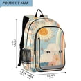thumbnail image 2 of FORMRS School Backpack 17" Student Travel Bag with Laptop Compartment, Beige Rainbow Clouds, 2 of 7
