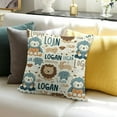 thumbnail image 3 of PIKWEEK Personalized Lion Pillowcase Pillow Cover - Custom Lion Pillowcover 18"x18" - Customized Cushion Covers - Personalized Pillowcase Gifts Home Decor for Sofa Couch Bed, 3 of 5