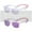 Transparent+Transparent Light Pink, variant on COCOSAND Baby Sunglasses with Strap Classic Square Frame UV400 for Infant Toddler Boys Age 0-24 Months, 2-Pack
