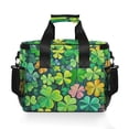 thumbnail image 2 of Bright Four Leaf Clover Insulated Lunch Bag 15L Cooler Box for Women Men Work Camping Beach Travel, 2 of 7
