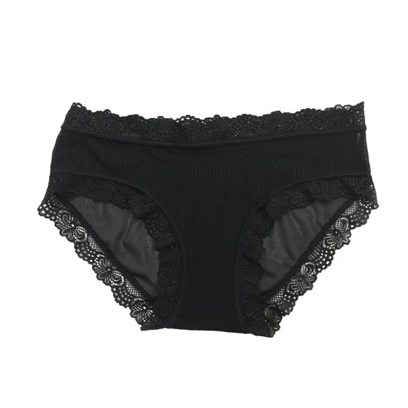 Bigersell Womens Cotton Underwear Clearance Sheer Panties Thong Panty Style P-295 Nylon Brief Panties Ladies Cotton Thongs Briefs Mid Waist Women's Briefs Black One Size