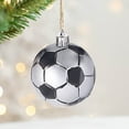 thumbnail image 3 of Zhaomeidaxi Christmas Ball 9cm/3.54" Christmas Tree Ornaments 6/12/18/24/30/36pcs Miniature Football Rugby Tennis Basketball Realistic Party Decoration Rugby 12Pcs, 3 of 9