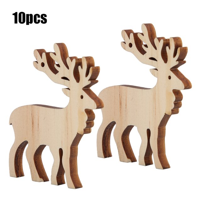 Suministros de decoración, 10 piezas de platos colgantes de madera, decoración de Año Nuevo, platos colgantes de madera, rendimiento lleno de energía