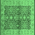thumbnail image 1 of Ahgly Company Indoor Square Oriental Emerald Green Industrial Area Rugs, 3' Square, 1 of 4