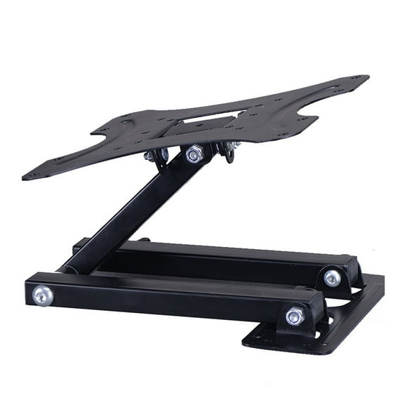 LOLIPPYY Wall Mount Bracket Compatible With Flat Panel TV Universal Black Extends Tilts Swivels 1 Set