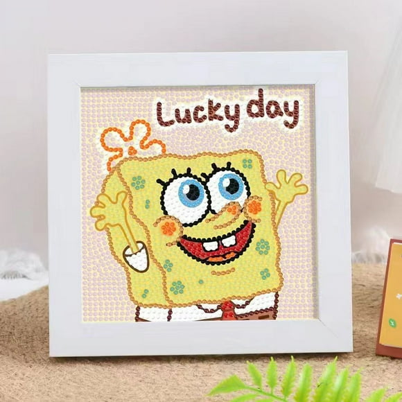 YIXINGCHEN Cute Anime 5D Diamond Drawing Kits, Gem Arts & Crafts Supplies with Frames, Cartoon Painting with Diamond, DIY Paint Supplies for Kid(Kumi) A1121-037