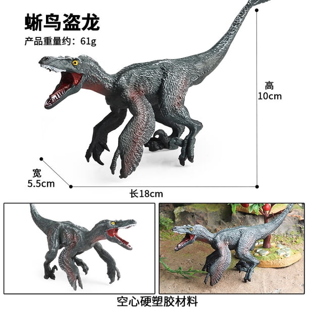Modelo de dinosaurio simulado del Spinosaurus jurásico egipcio, adorno de escritorio, Ornithopterus gris BG (hueco)