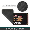 thumbnail image 7 of Kitchen Rug Set of 2 Anti Fatigue Christmas Kitchen Mats for Floor,Welcome Christmas Gingerbread Man Candy Kitchen Rugs and Mats for Bathroom,Room Bedroom (47x17+30x17 Inches), 7 of 7