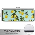 thumbnail image 5 of Kitchen Rugs Sets Of 2,Yellow Lemon Fruit Flowers LightBlue Pattern Anti Fatigue Kitchen Mat Rugs Non Slip Washable,Decorative Kitchen Floor Mats for Kitchen,Sink,Laundry,17"x47"+17"x47", 5 of 5
