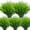 Green Wheat Grass, variant on 12 Bundles Artificial Ferns for Outdoors UV Resistant Artificial Outdoor Plants Faux Fern Greenery Fake Fern Faux Boston for Indoor Home Outside Ground Porch Garden Arrangements. (Green)
