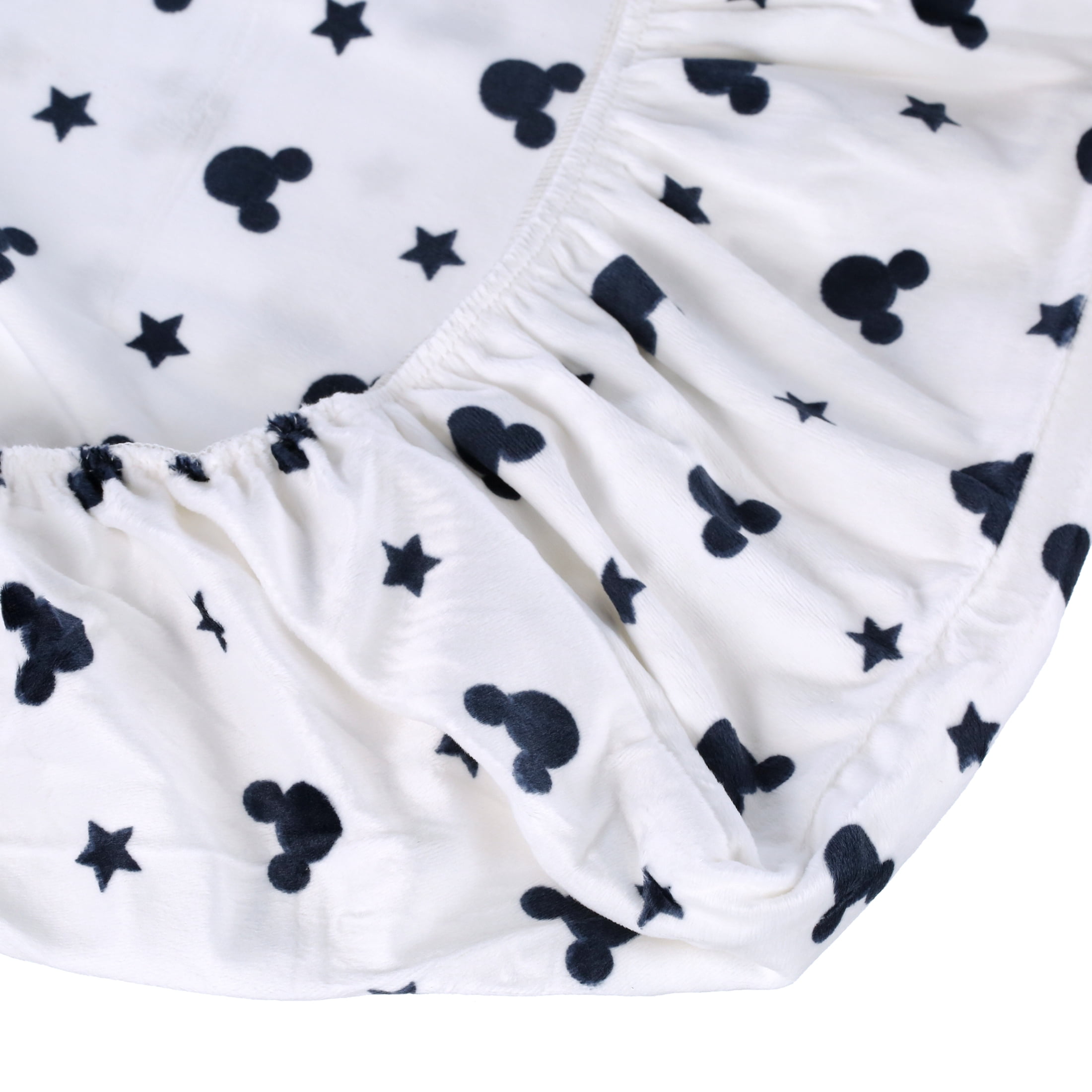 Disney Mickey Mouse Hello World Star/Icon Super Soft Changing Pad Cover, Infant Boy
