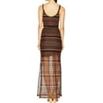 thumbnail image 3 of SANCTUARY Womens Brown Striped Sleeveless Scoop Neck Maxi Dress S, 3 of 4