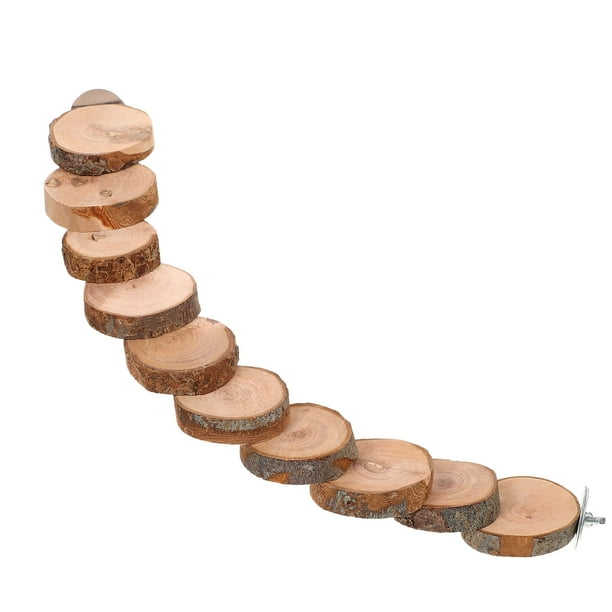 Escalera para periquitos, soporte para percha para loros, escalera para escalar pájaros, escalera para hámster, juguete para jaula de pájaros