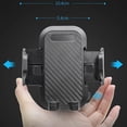 thumbnail image 4 of Car Phone Mount, Universal Windshield/Dashboard Holder with 360° Rotation, Lightweight & Stable Design for 50-100mm Smartphones, ABS+PP+PVC Material, Black - Ideal for Navigation, Music Control &, 4 of 7