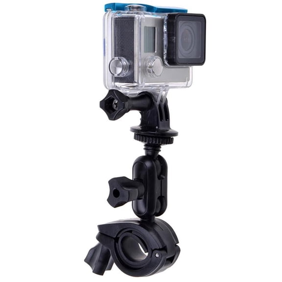 360 Degrees Rotation Bicycle Motorcycle Holder Handlebar Mount with Screw & Tripod Adapter for for