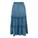 thumbnail image 5 of Gibobby faldas cargo de para mujer, faldas irregulares plisadas de media longitud de Color sólido, falda elegante holgada de verano(Azul, S), 5 of 5