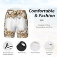 thumbnail image 4 of Kdxio Christmas Print Men'S Swim Trunks With Compression Liner 7 Inch Inseam Quick Dry Swim Shorts, 4 of 7