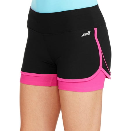 Avia - Women's Expeditious Double Layer Shorts - Walmart.com