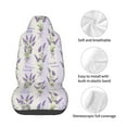 thumbnail image 4 of Wukai Lavender Flowers Full Set Car Seat Covers with Soft Padding Universal Auto Front Seats Protector and Cushion Mat, 4 of 5